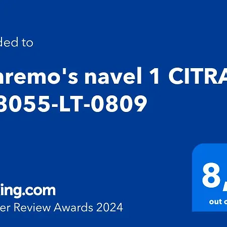 Apartamento Sanremo's Navel 1 Citra 008055-lt-0809 *